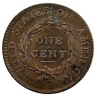 Coronet Head Large Cents Reverse