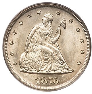 Seated Liberty Twenty-Cent Twenty-cent Pieces Obverse