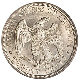 Seated Liberty Twenty-Cent Twenty-cent Pieces Reverse