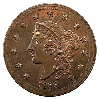 Braided Hair Large Cents Obverse