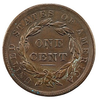 Braided Hair Large Cents Reverse