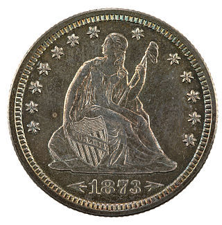 Seated Liberty Quarters Quarter Dollars Obverse