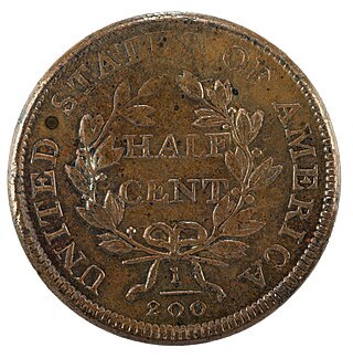 Draped Bust Half Cent Half Cents Reverse