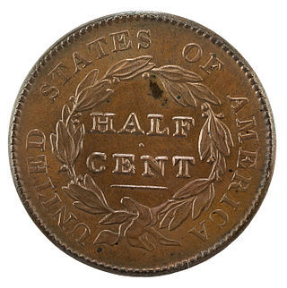 Classic Head Half Cent Half Cents Reverse