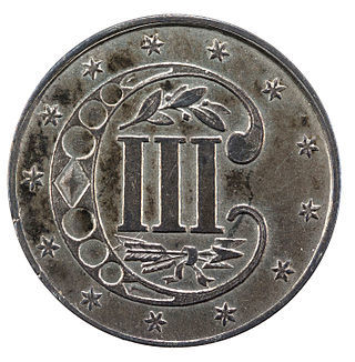 3-Cent Silver Three-cent Pieces Reverse
