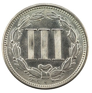 3-Cent Nickels Three-cent Pieces Reverse